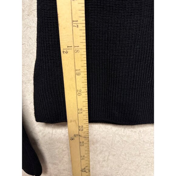 Reformation Romey Women's Sweater Rib Merino Wool Black Off Shoulder Small NWOT - Picture 7 of 11